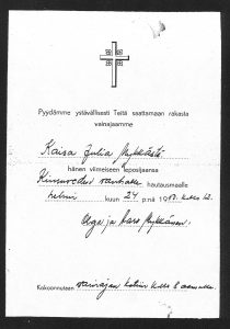 Kuolinilmoitus